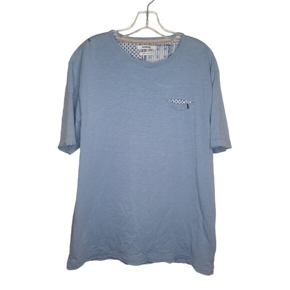 Sorbino blue cotton linen short sleeve shirt - 2XL / XXL - Picture 1 of 6